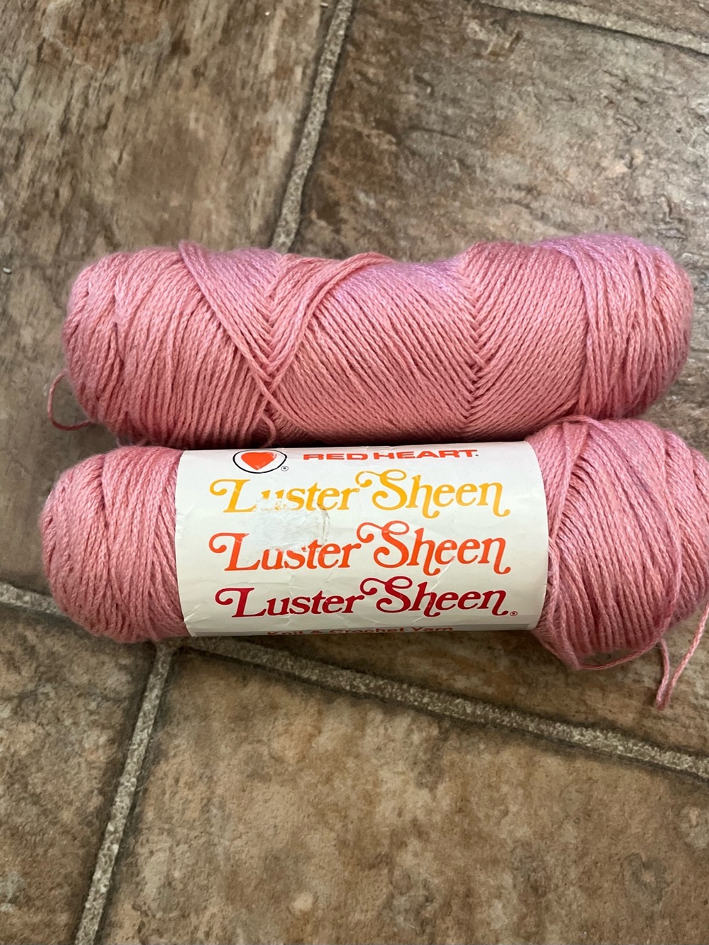 Red Heart Luster Sheen Yarn - Soft Pink